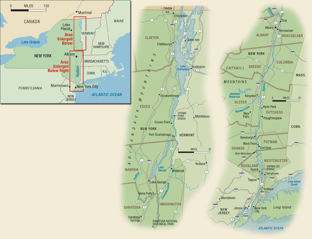 Map of Historic Sites in New York State
