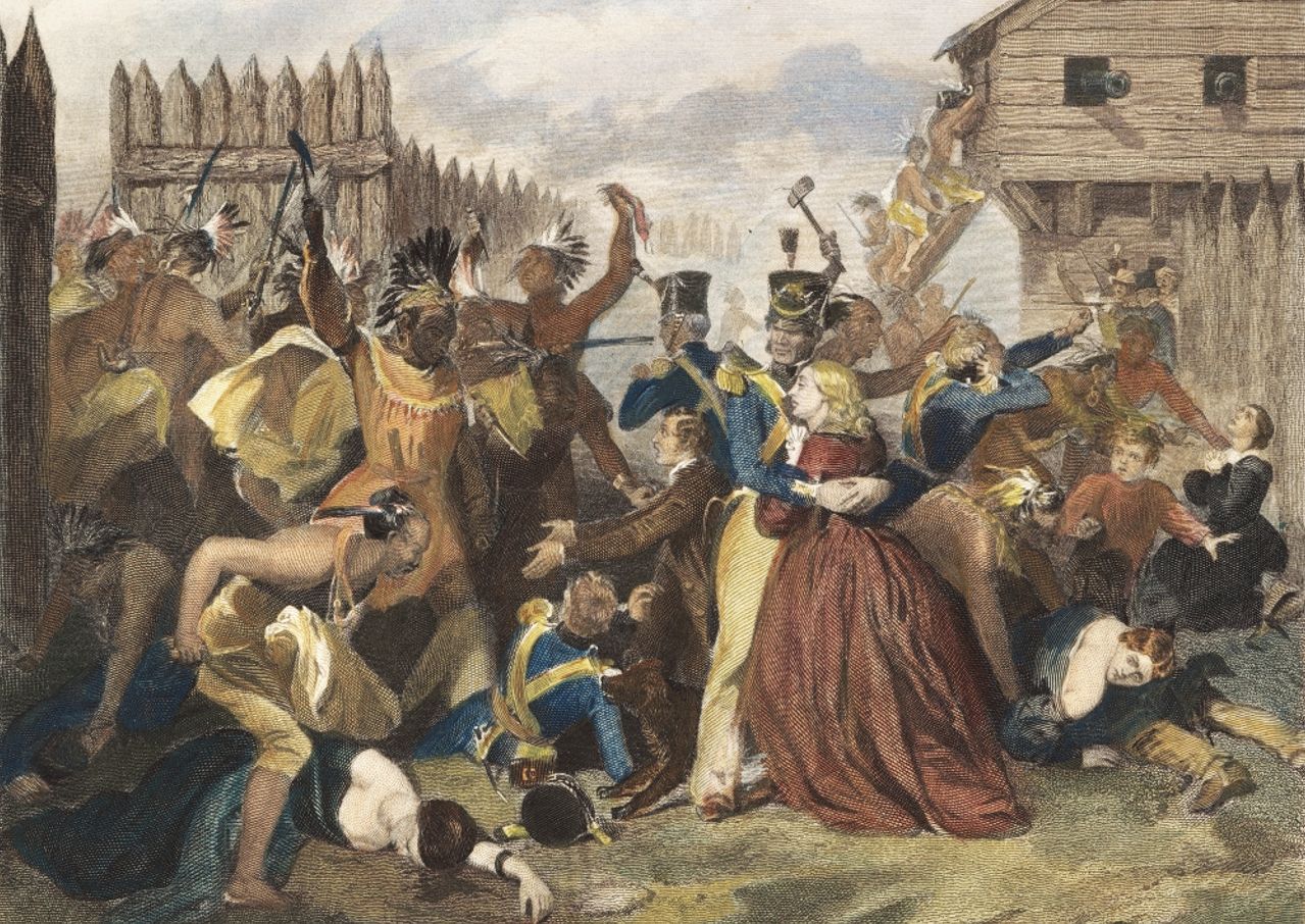 Fort Mims Massacre by Alonzo Chappel