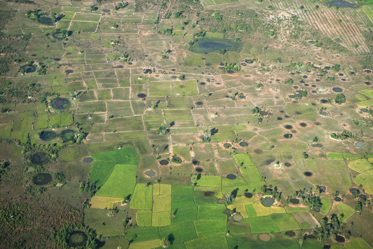 bomb craters