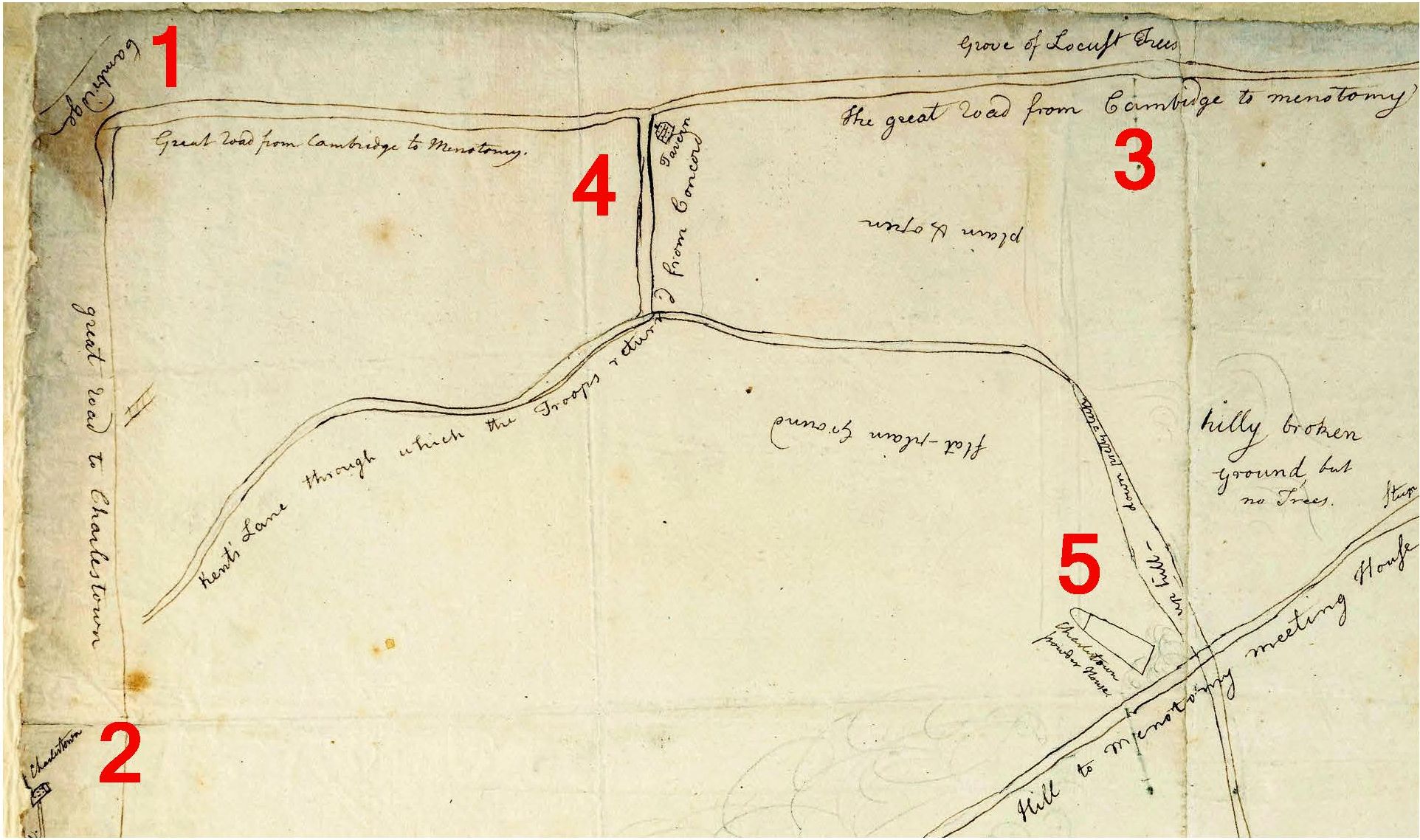 detail from the Percy map